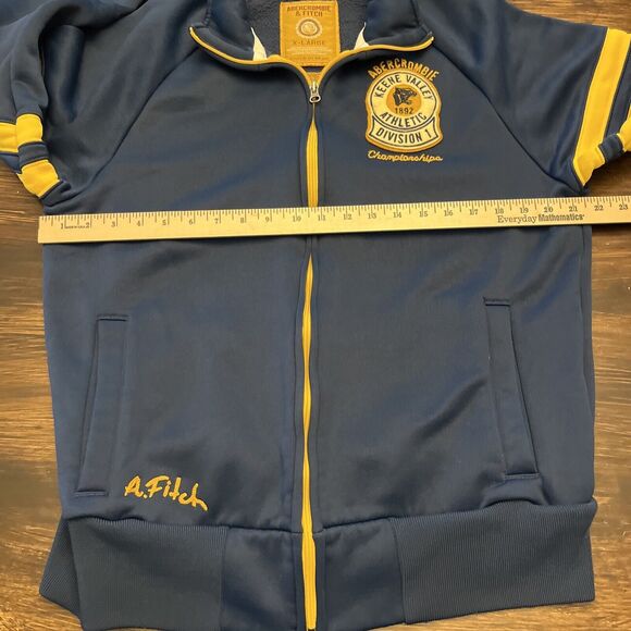 Vintage Abercrombie & Fitch Keene Valley Athletic Full Zip Track Jacket Men's XL - Picture 8 of 9